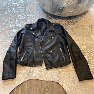 Black Leather Jacket (Small)